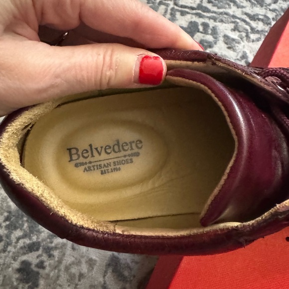 Men's burgundy sneakers - Picture 4 of 7